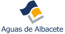 Logo Aguas de Albacete. Joan hasteko